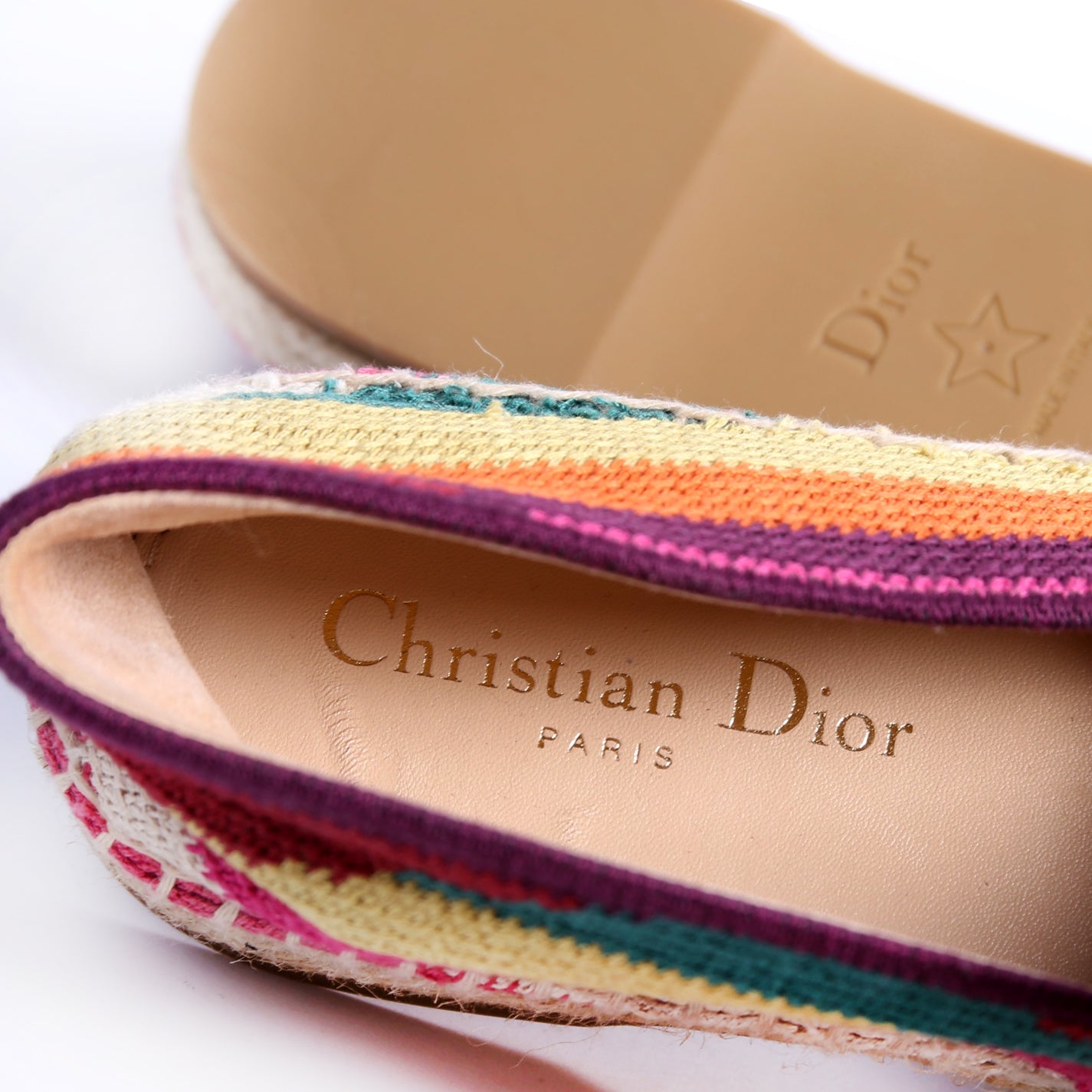 Dior Espadrilles Size 40 Multicolor