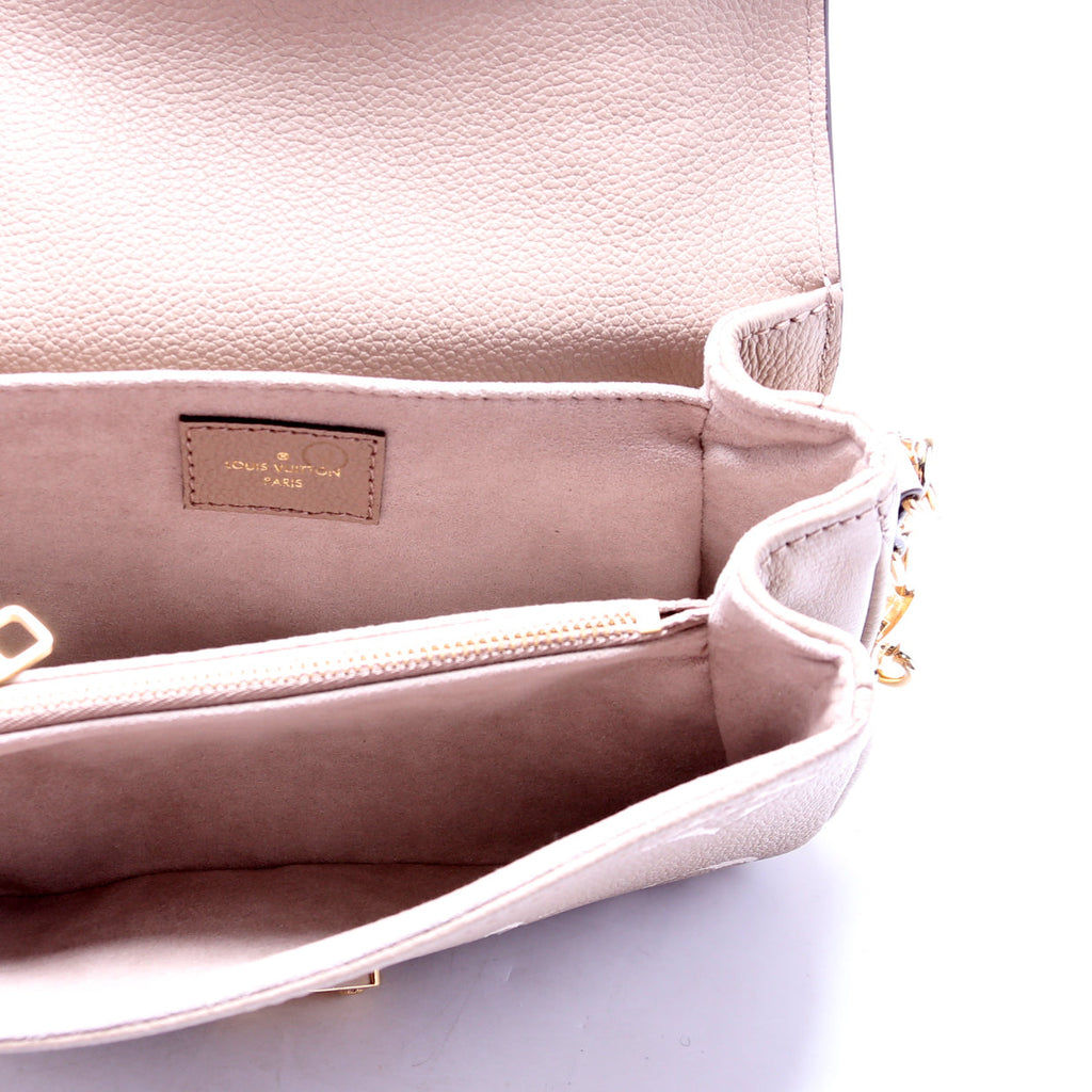 Pochette Metis East West Bicolor Empreinte Turtledove