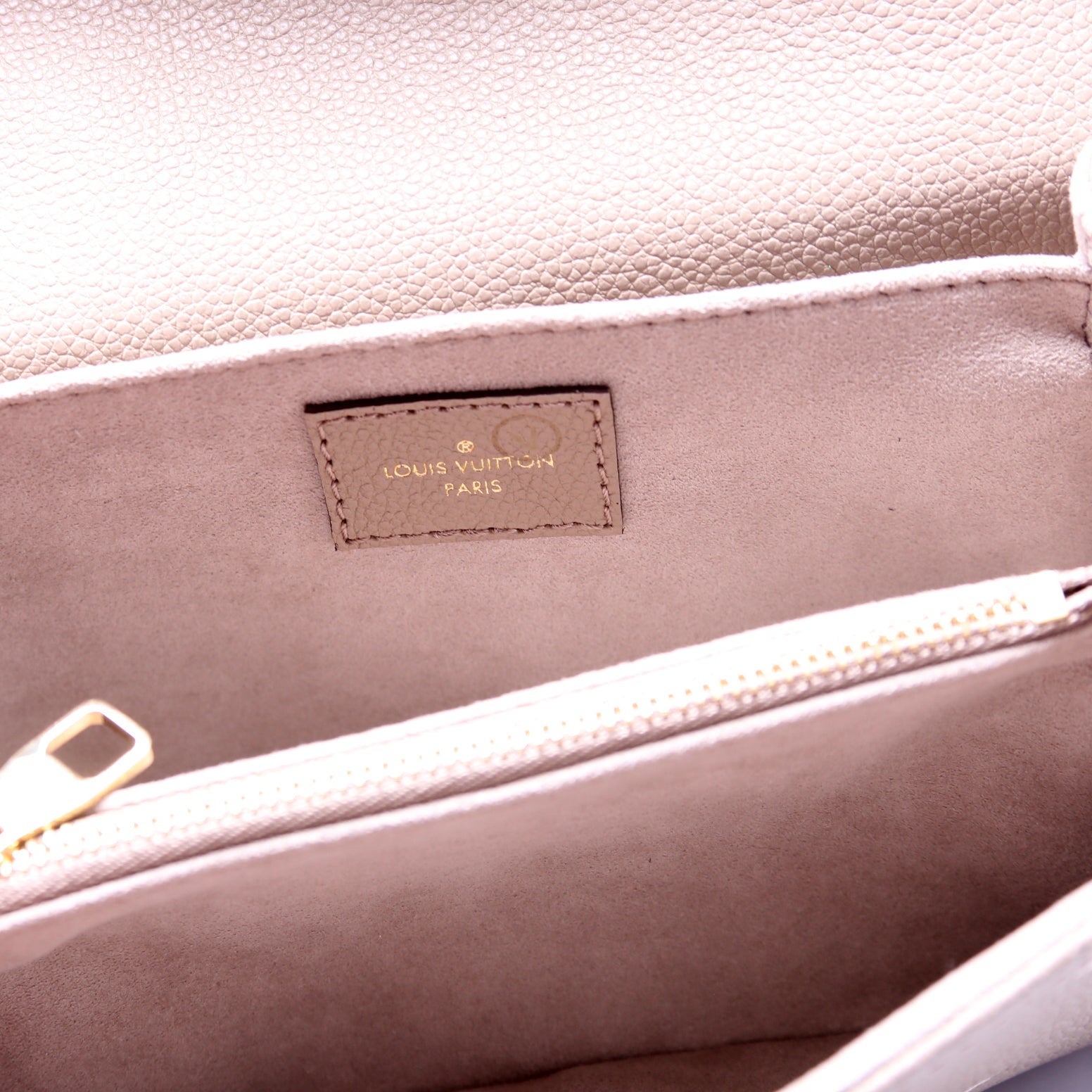 Pochette Metis East West Bicolor Empreinte Turtledove