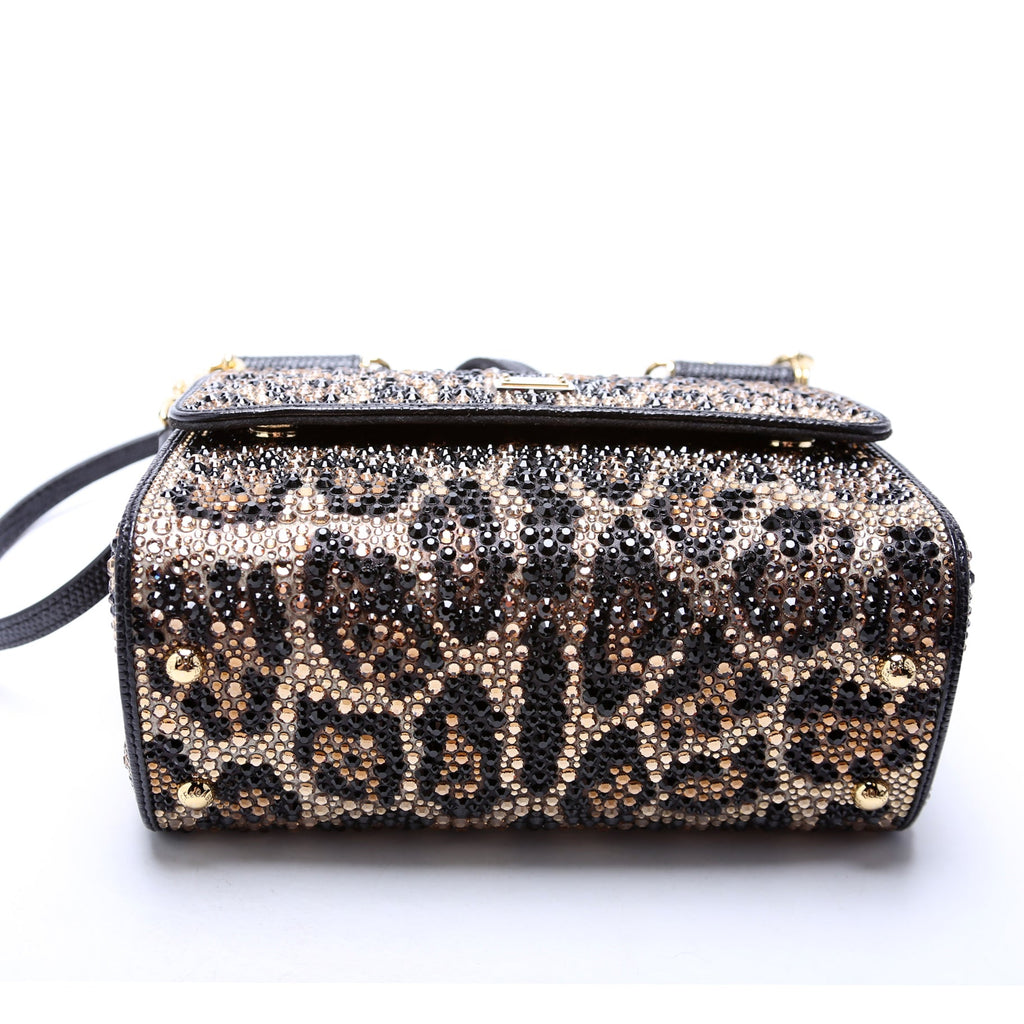 Miss Sicily Small Crystal Embellished Top Handle