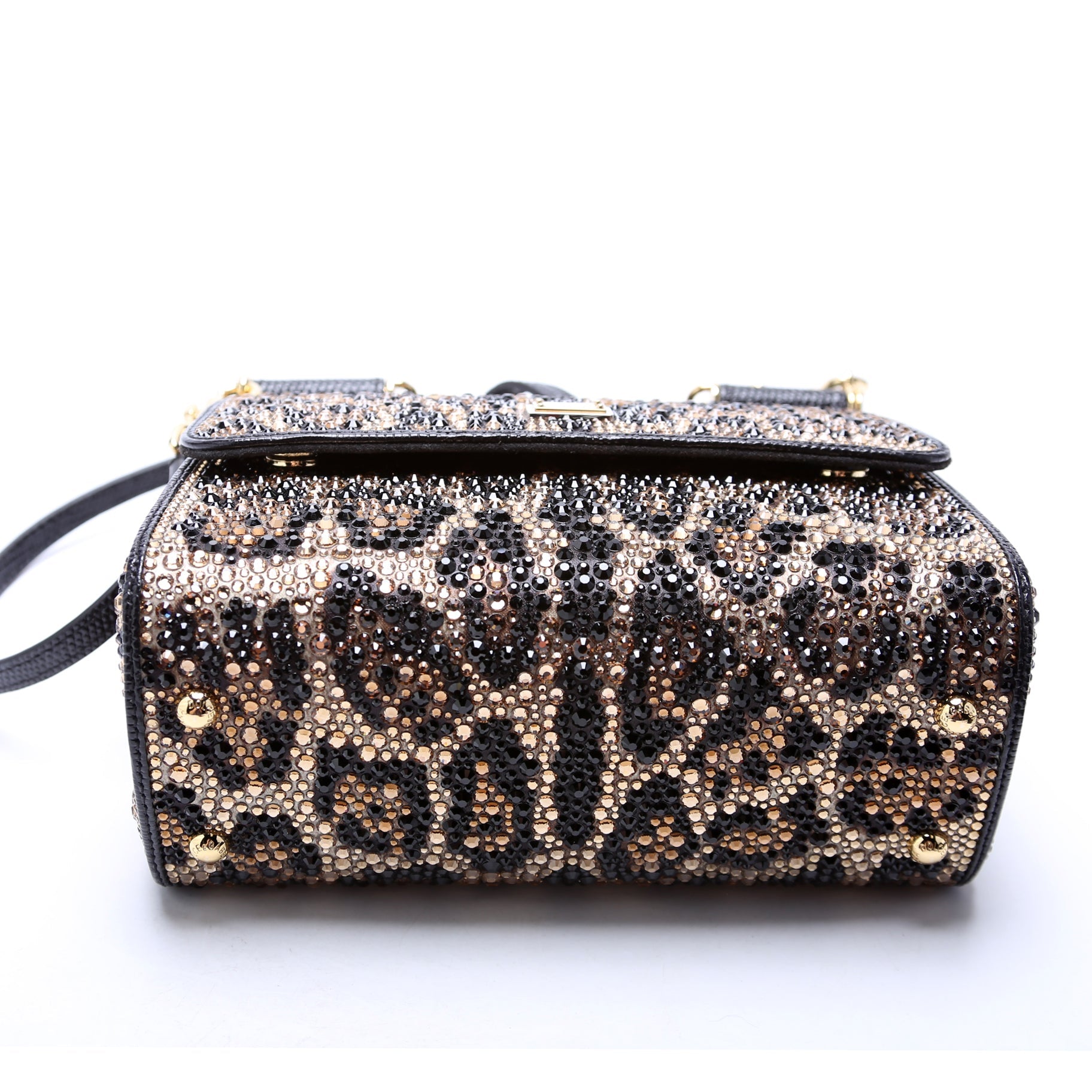 Miss Sicily Small Crystal Embellished Top Handle