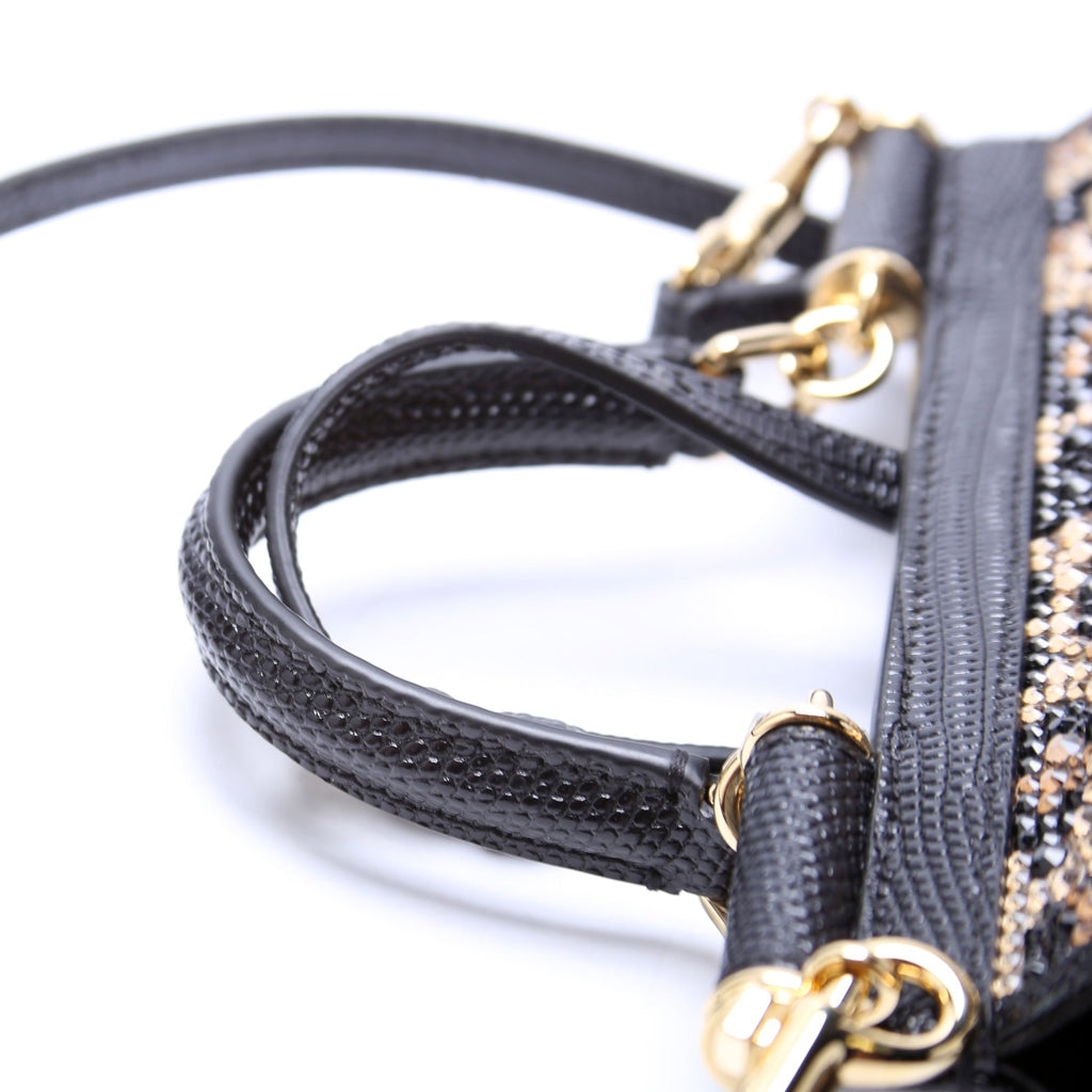 Miss Sicily Small Crystal Embellished Top Handle