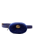 476434 Marmont Velvet Belt Bag Blue