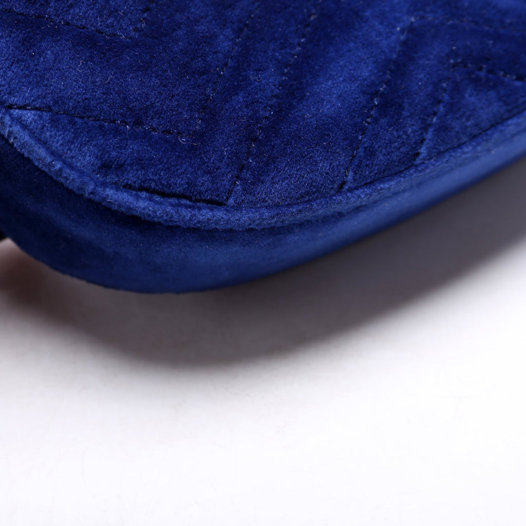 476434 Marmont Velvet Belt Bag Blue