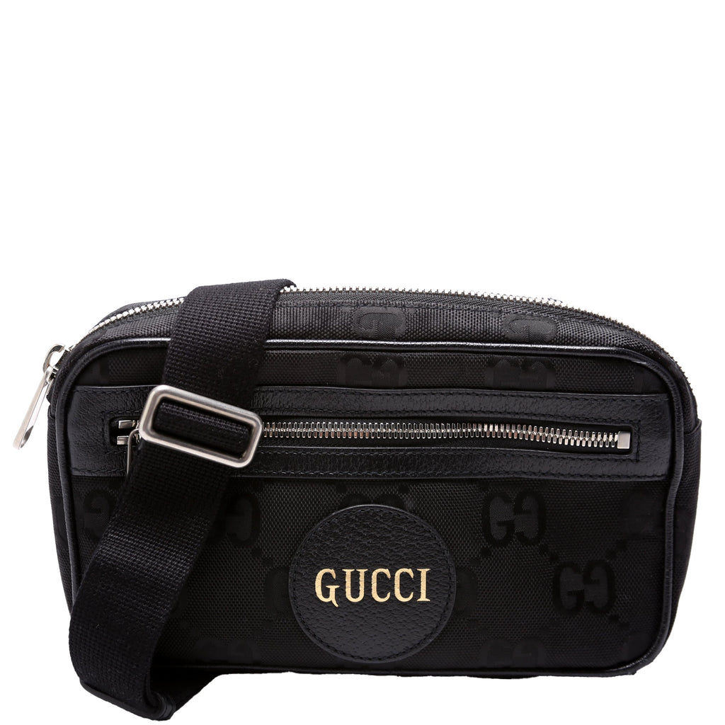 631341 Nylon Off the Grid Logo Belt Bag Black