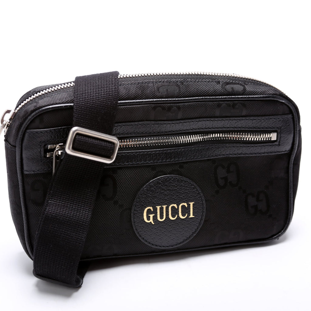 631341 Nylon Off the Grid Logo Belt Bag Black