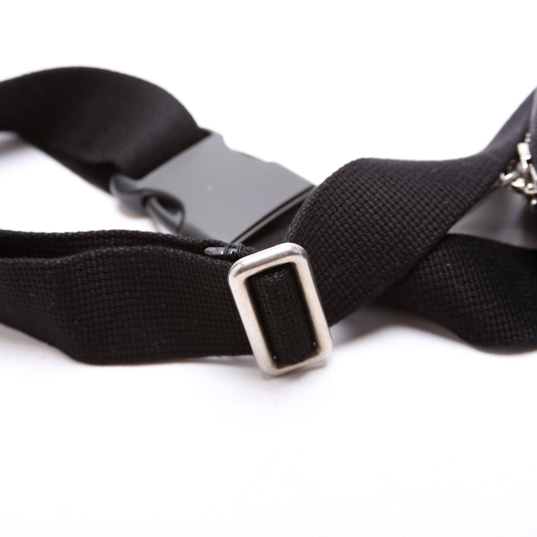 631341 Nylon Off the Grid Logo Belt Bag Black