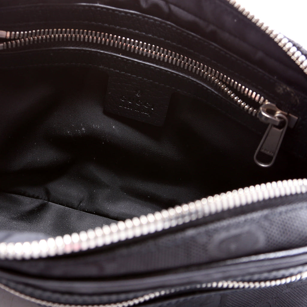631341 Nylon Off the Grid Logo Belt Bag Black