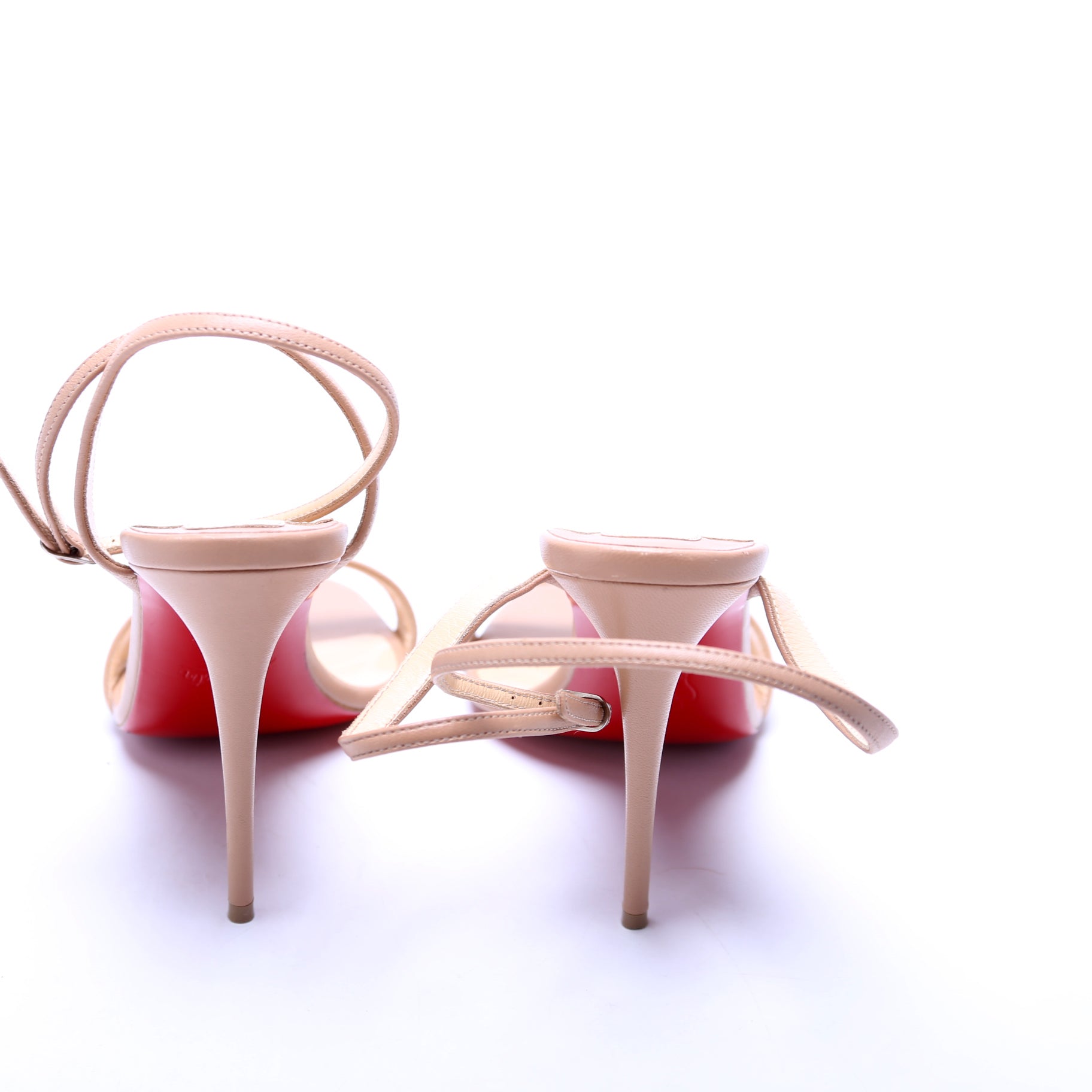 SIERRA Loubigirl 100MM Sandals Size 37 Nude