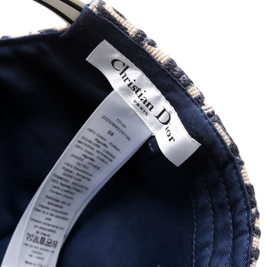 Oblique Baseball Cap Size 58 Navy