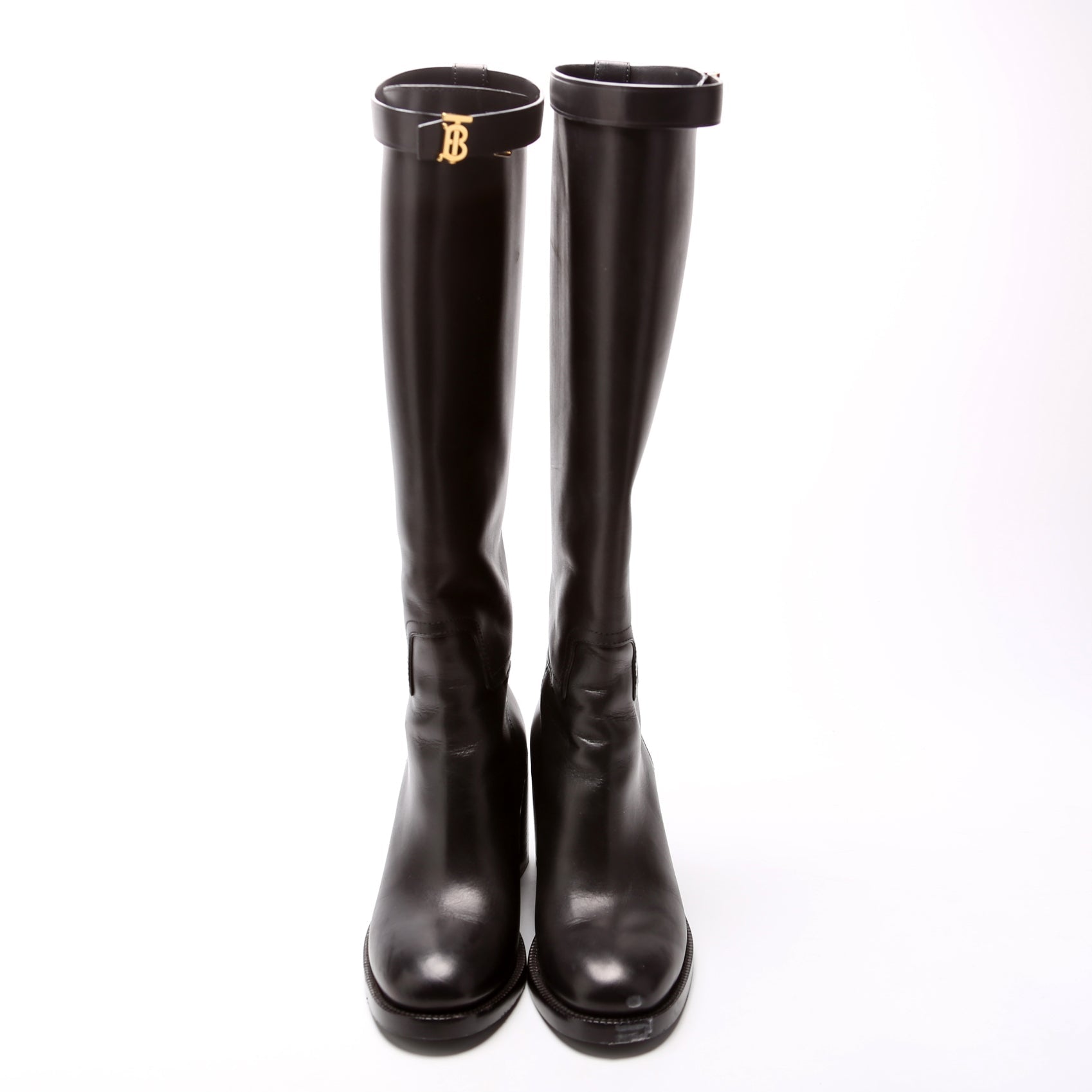 TB Buckle Knee-High Boots Size 37