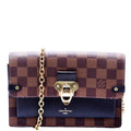 Vavin Chain Wallet Damier Ebene Black