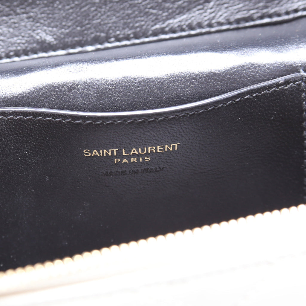 Gaby Vanity Bag Quilted Lambskin Cream