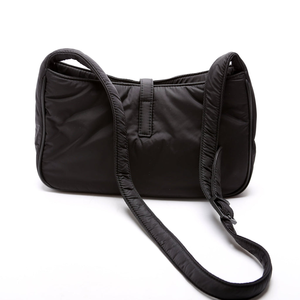 SAINT LAURENT Le 5 A7 Econyl Hobo Black