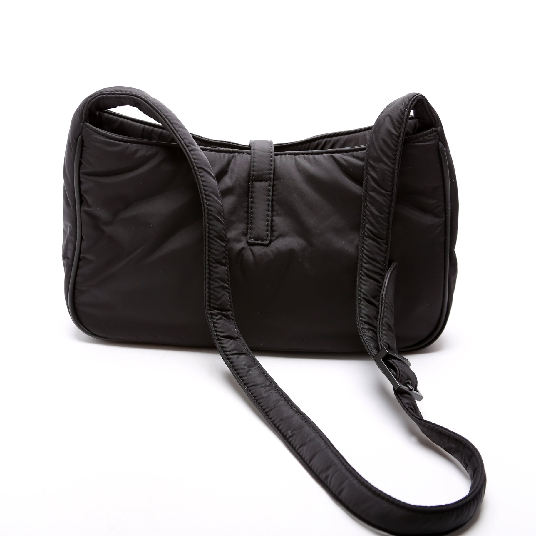 SAINT LAURENT Le 5 A7 Econyl Hobo Black