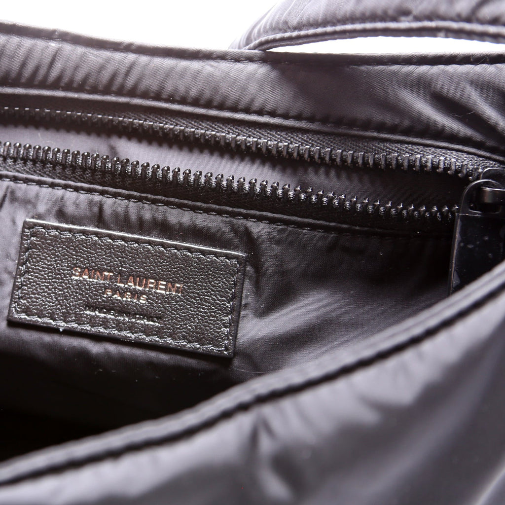 SAINT LAURENT Le 5 A7 Econyl Hobo Black