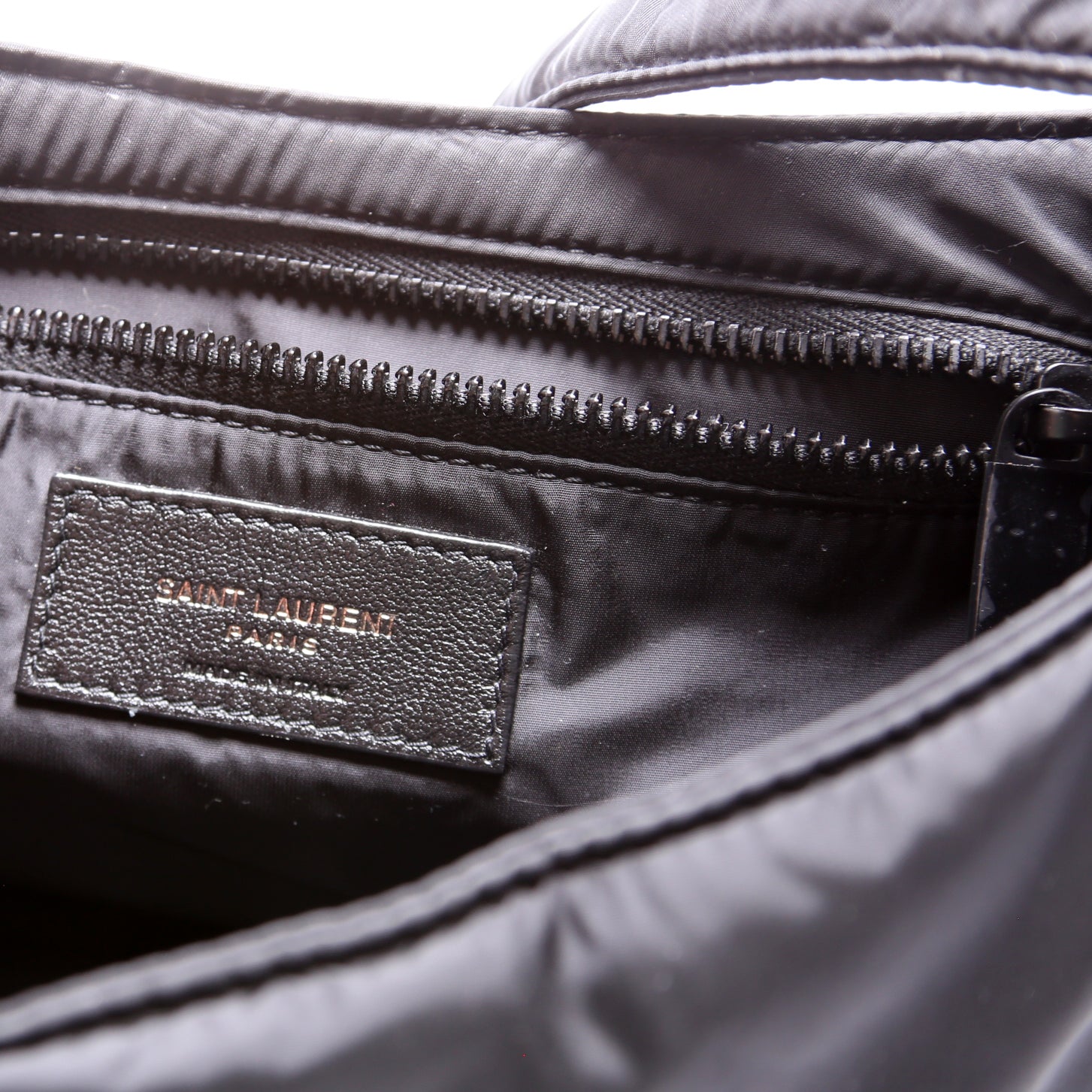 SAINT LAURENT Le 5 A7 Econyl Hobo Black