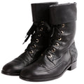 Quilted Leather Boots Size 41