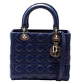 Lady Dior Medium Lambskin Blue