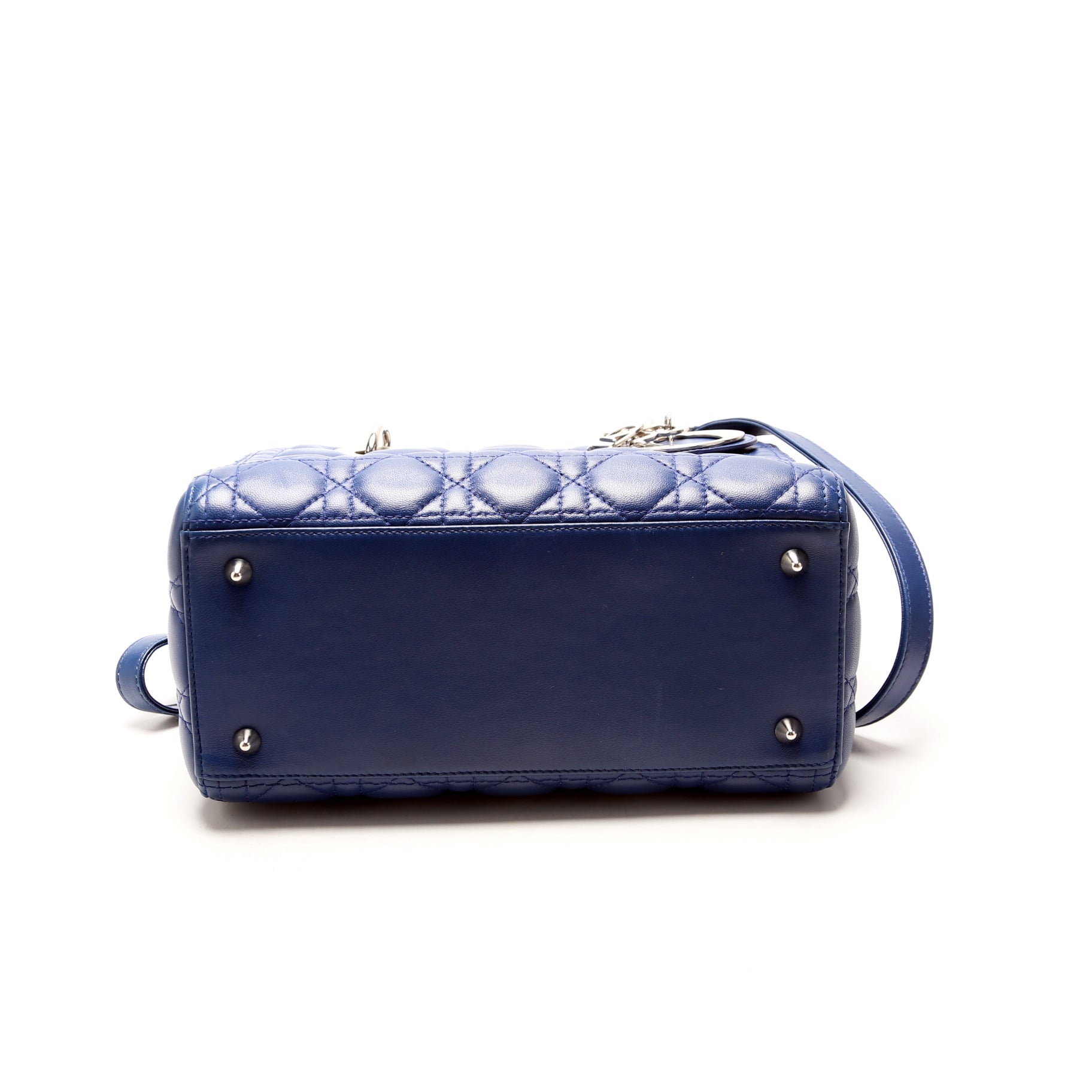 Lady Dior Medium Lambskin Blue