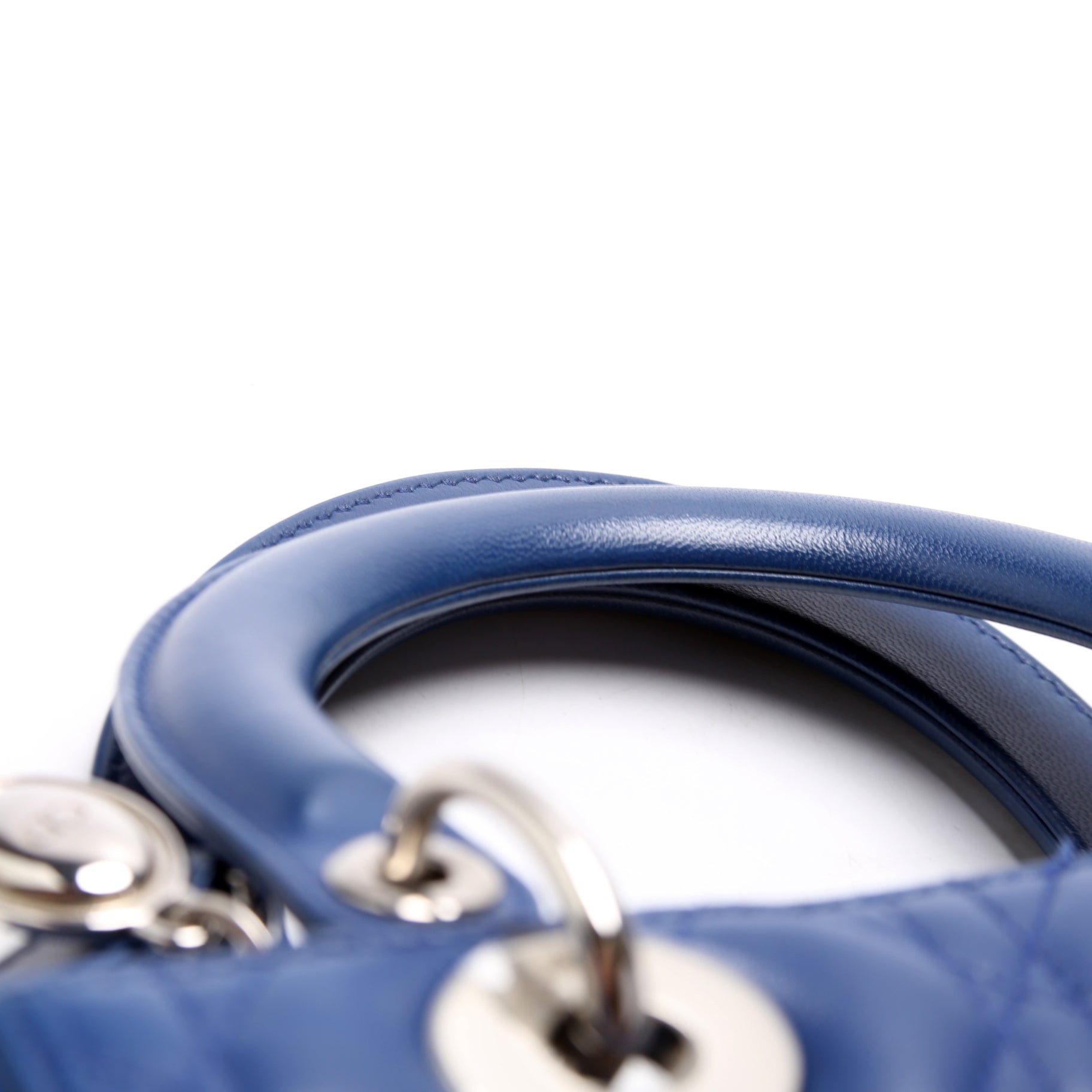Lady Dior Medium Lambskin Blue