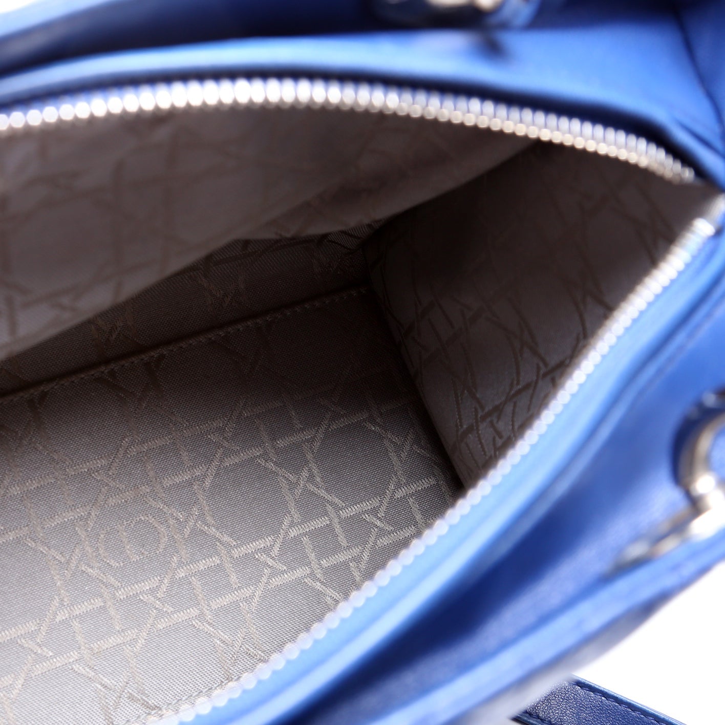 Lady Dior Medium Lambskin Blue