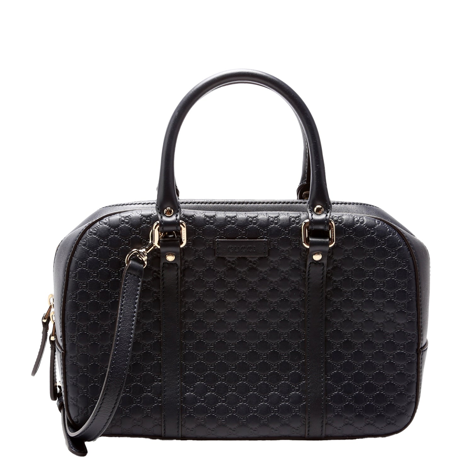 510286 Micro Guccissima Small Crossbody Navy