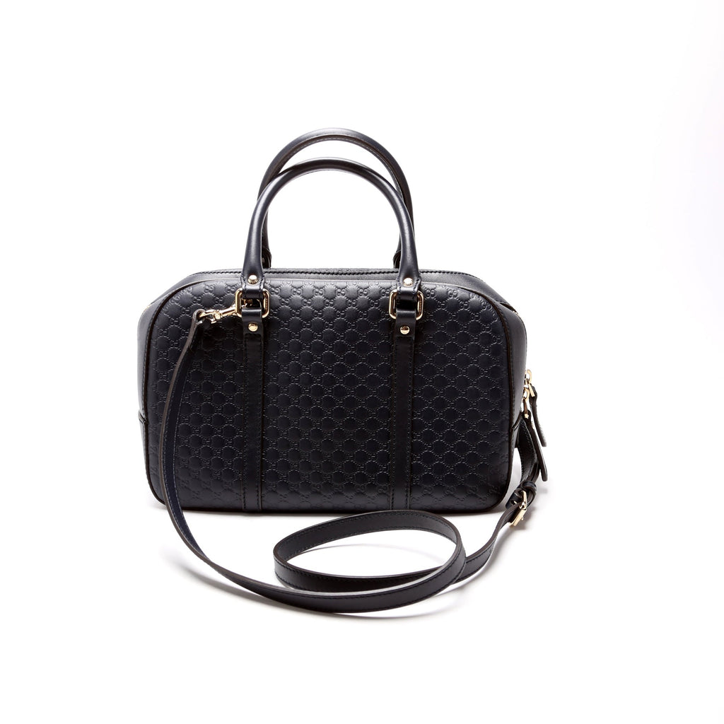 510286 Micro Guccissima Small Crossbody Navy