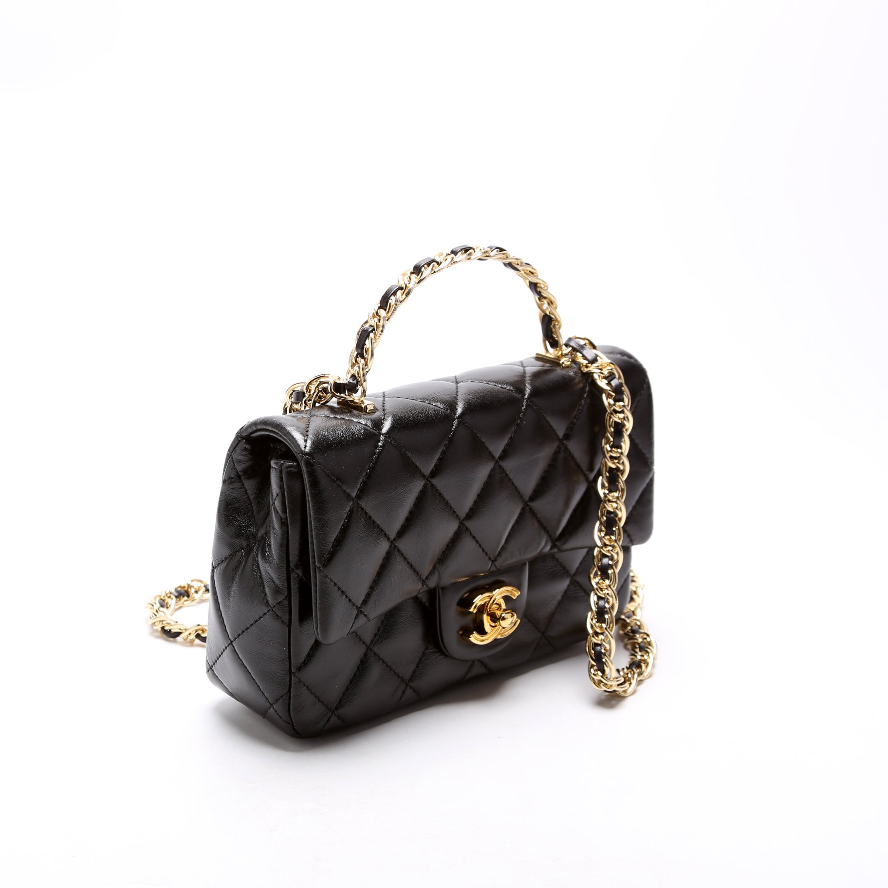 Rectangular Mini Top Handle RFID Black