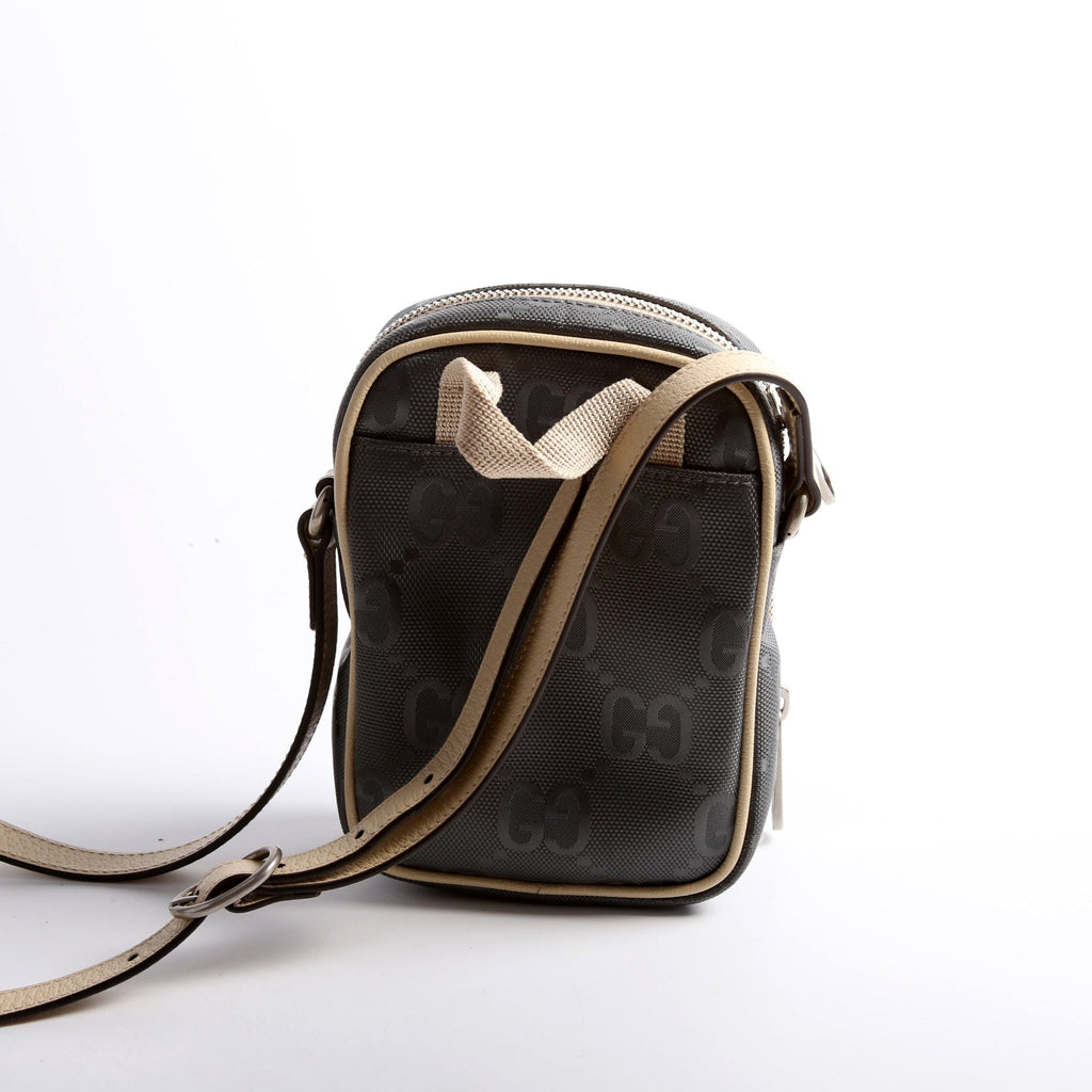 Gucci 643882 GG Nylon Off The Grid Mini Shoulder Grey/Beige