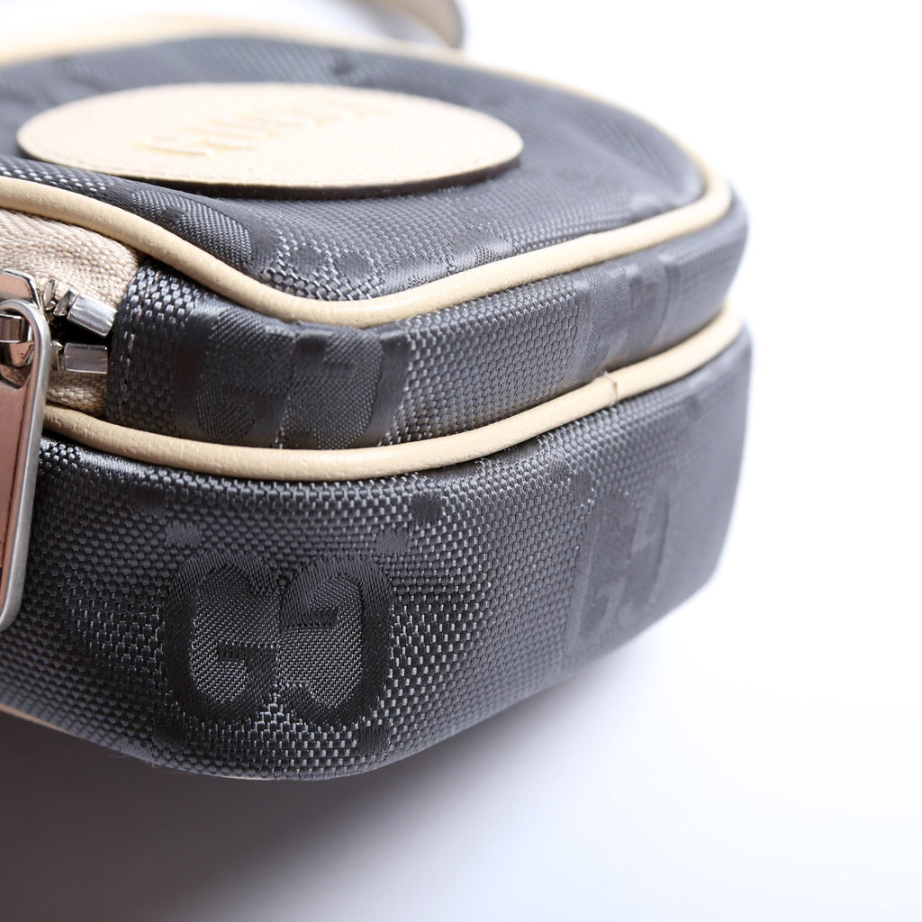Gucci 643882 GG Nylon Off The Grid Mini Shoulder Grey/Beige
