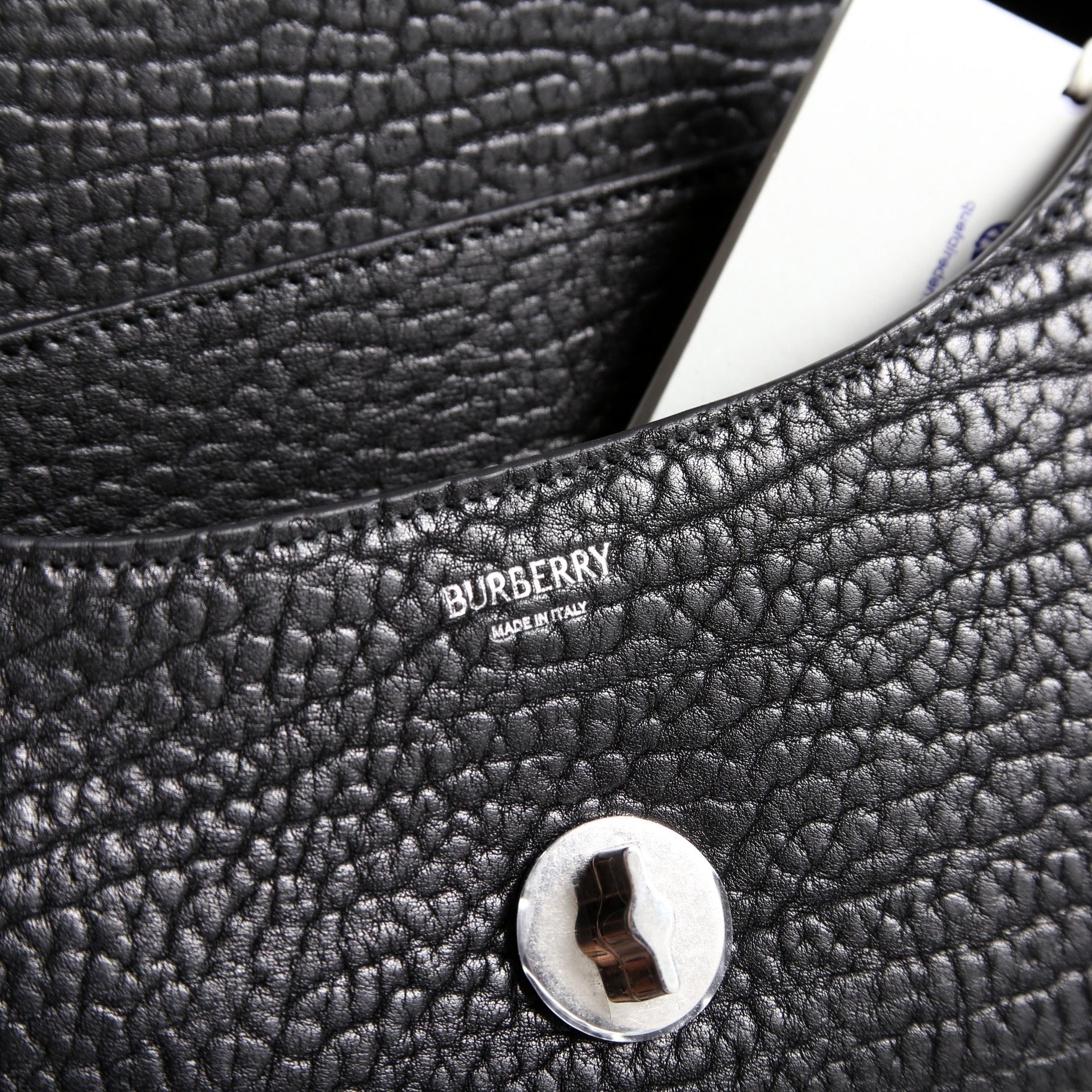 Chess Small Calfskin Satchel Black