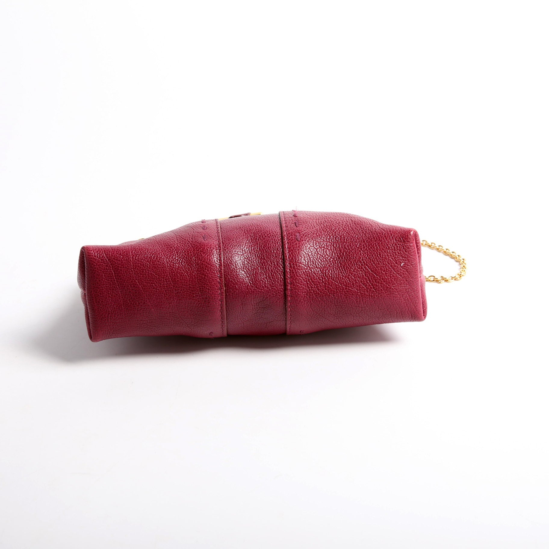 291201 Mini Muse Chain Bag Calfskin Berry