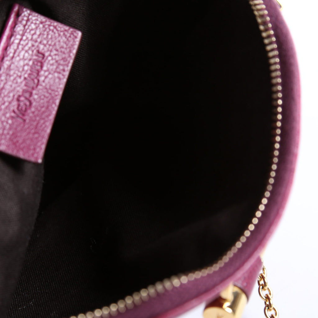 291201 Mini Muse Chain Bag Calfskin Berry