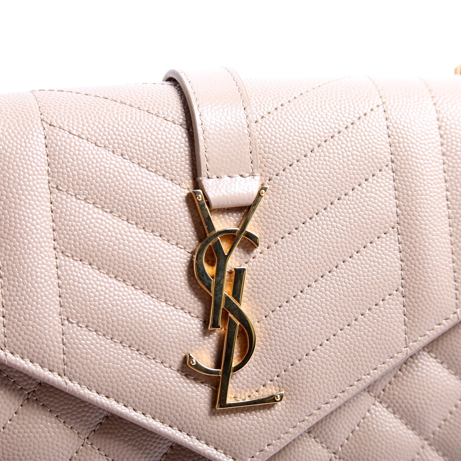 Triquilt Grain De Poudre Chain Wallet 620280 Tan