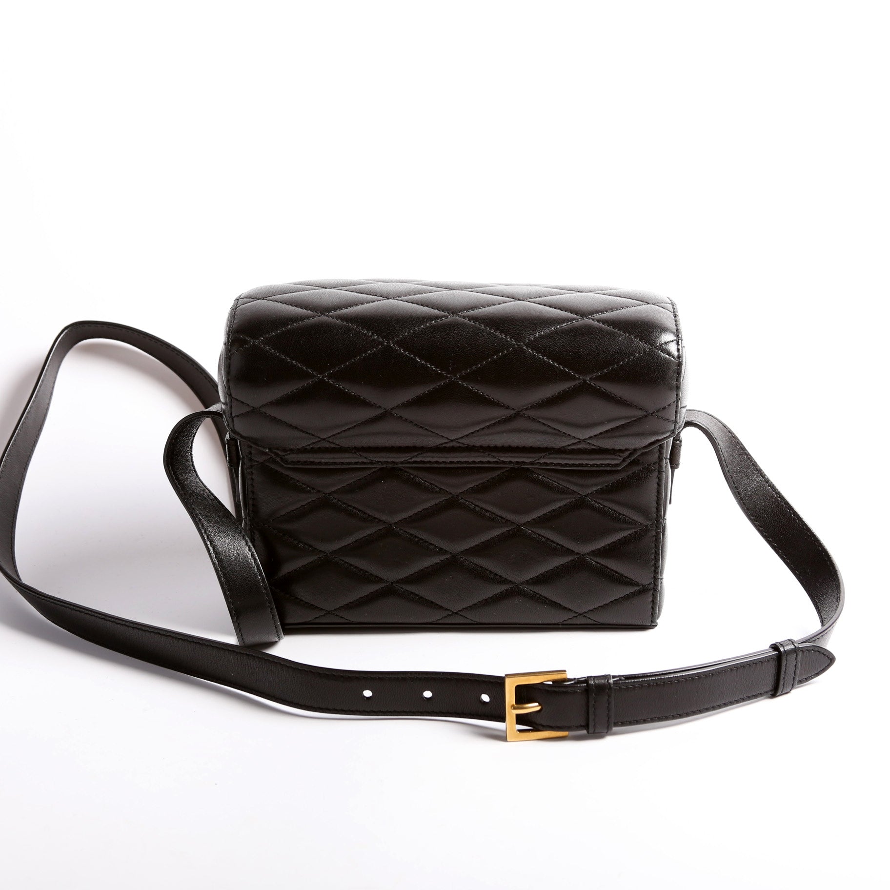June Quilted Box Bag 710080 Black