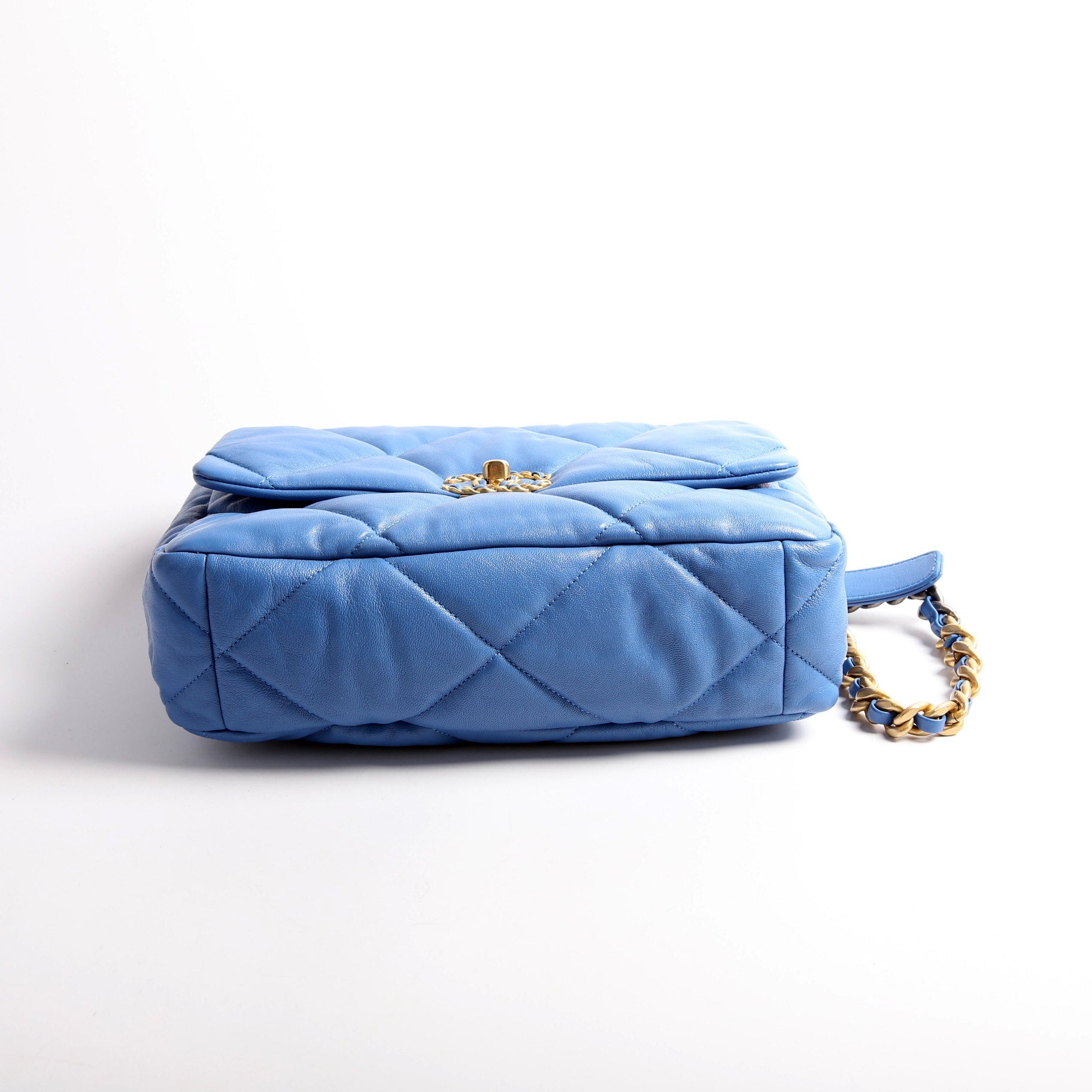 Quilted Goatskin 19 Large Flap 30M Blue