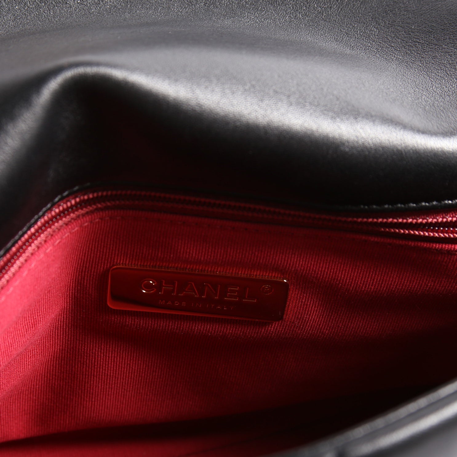 Quilted Goatskin 19 Medium Flap RFID Black