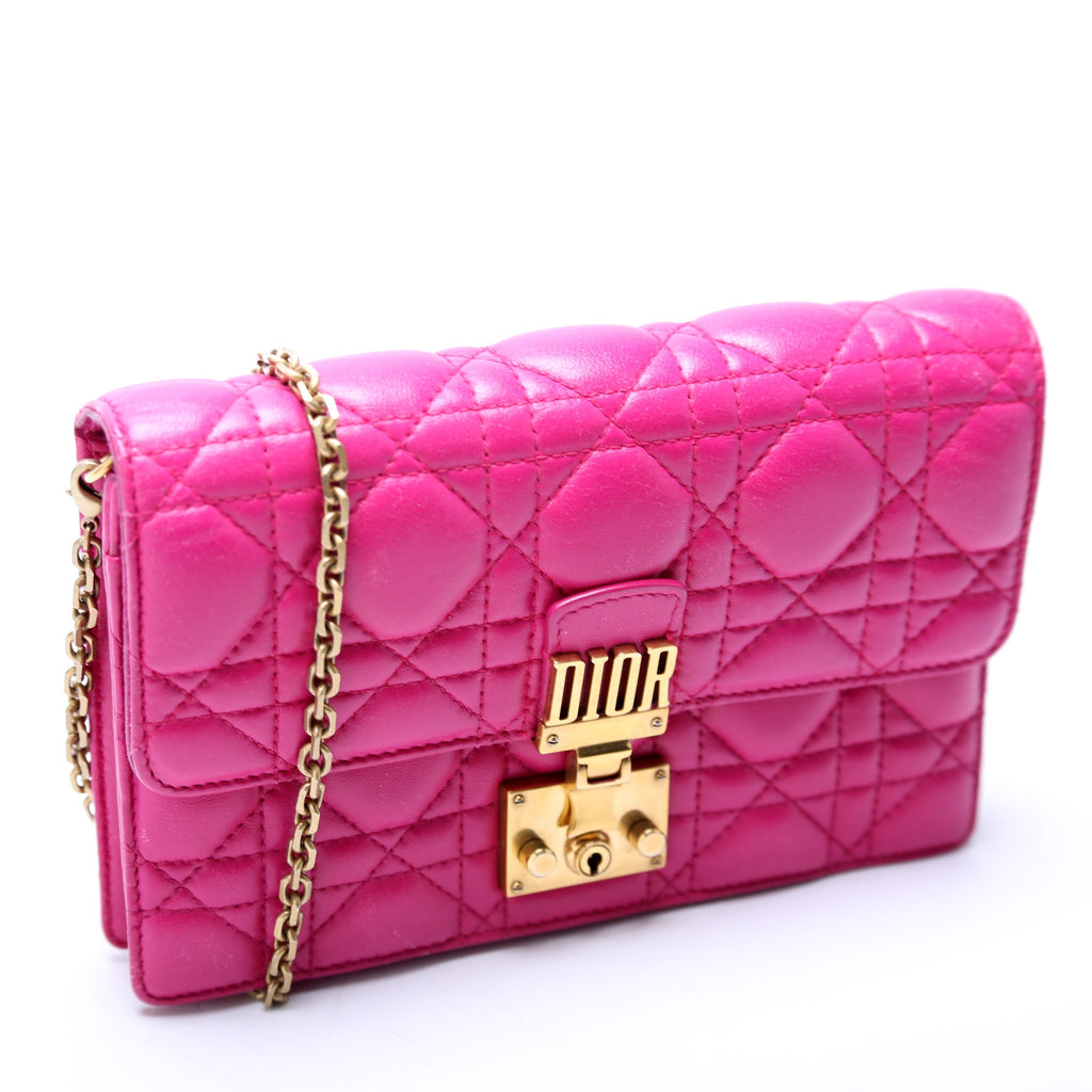Dioraddict WOC Cannage Lambskin Pink