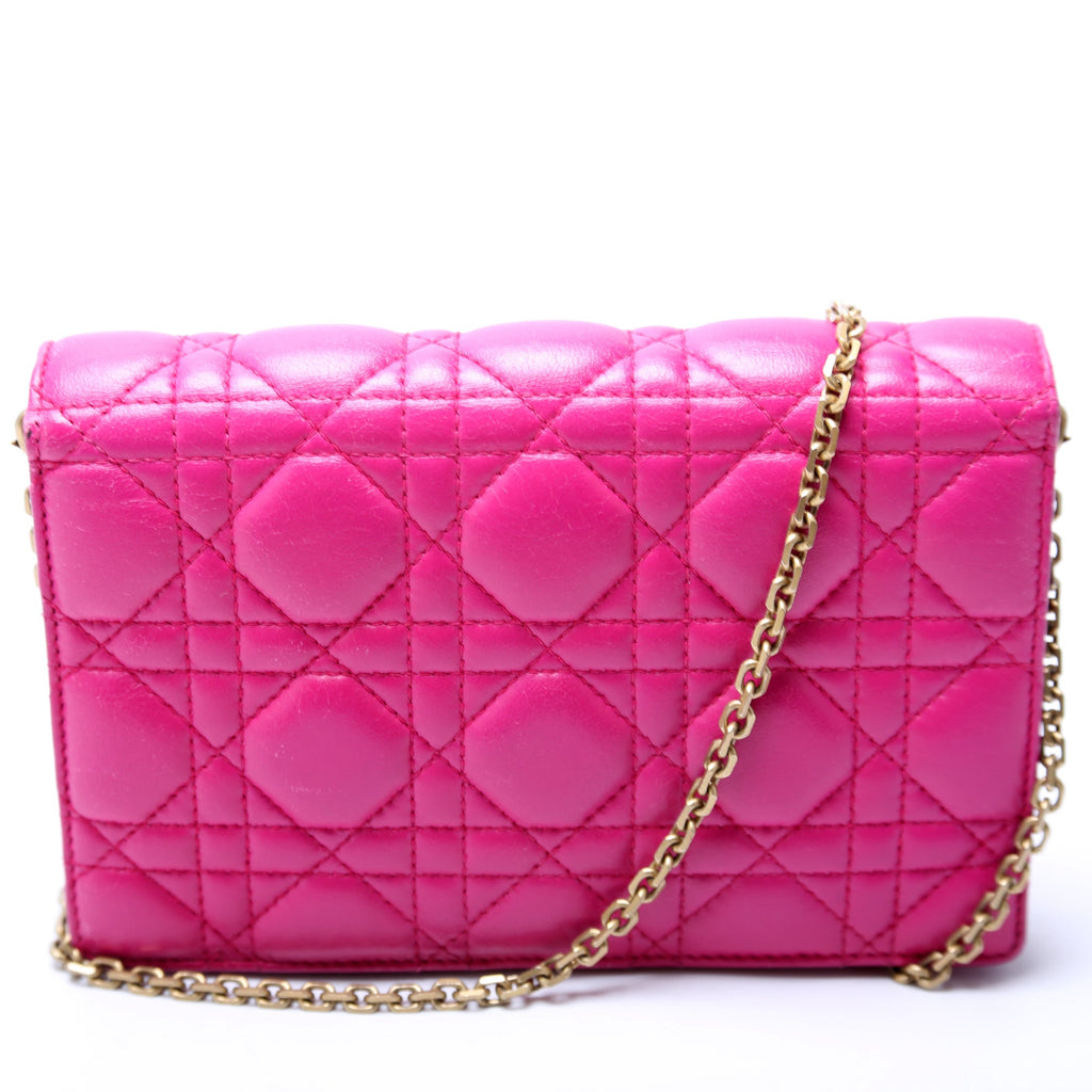 Dioraddict WOC Cannage Lambskin Pink