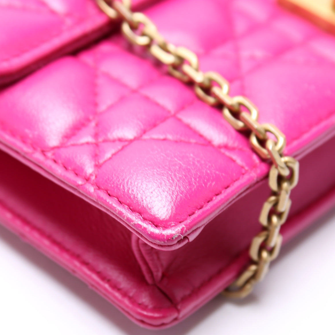 Dioraddict WOC Cannage Lambskin Pink