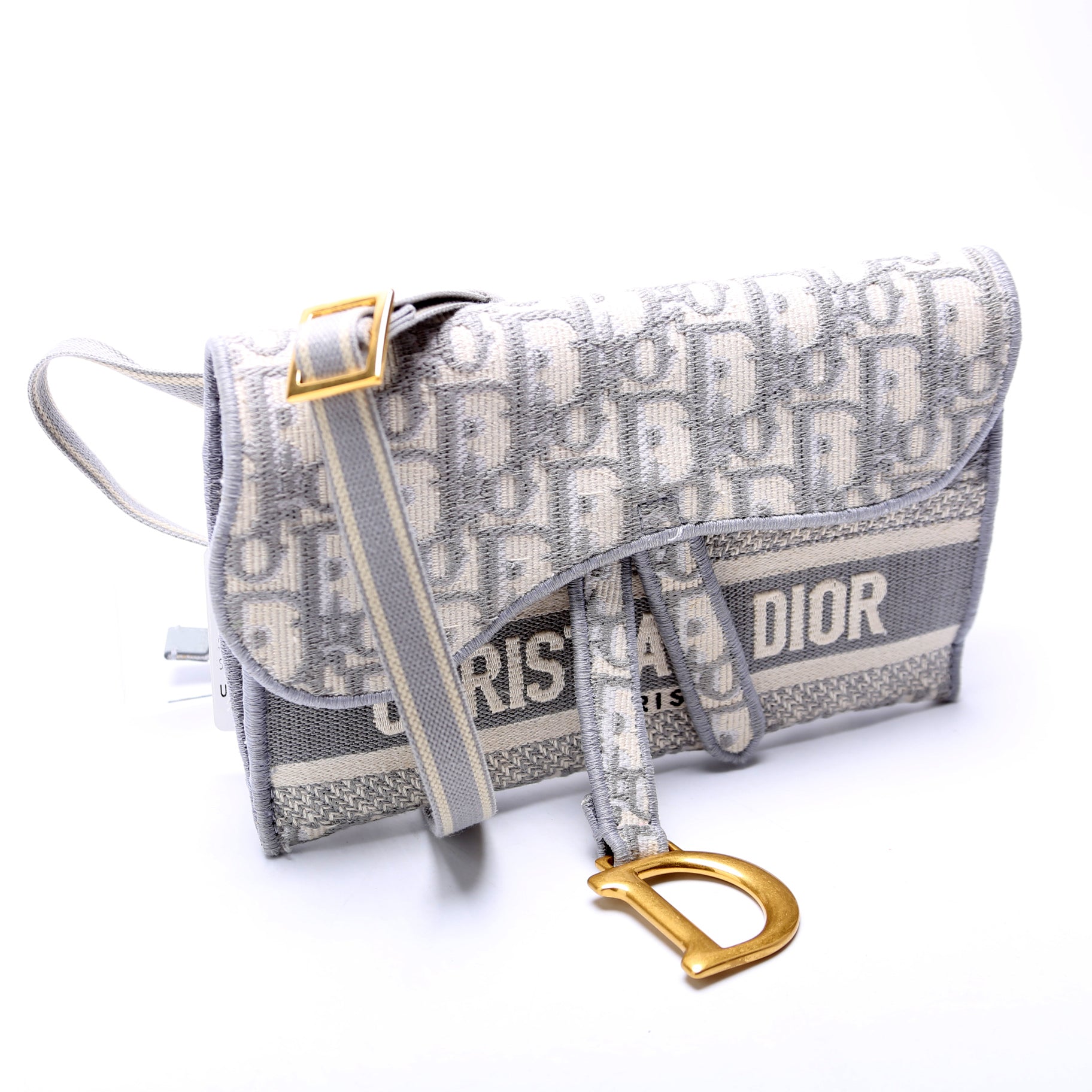 Saddle Pouch Belt Bag Oblique Gray
