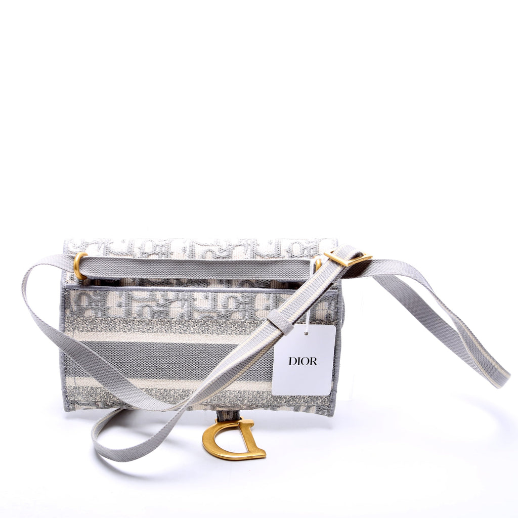Saddle Pouch Belt Bag Oblique Gray