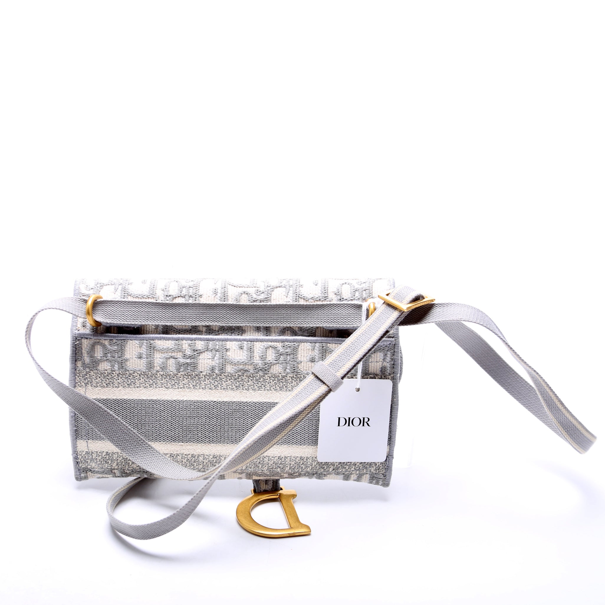 Saddle Pouch Belt Bag Oblique Gray