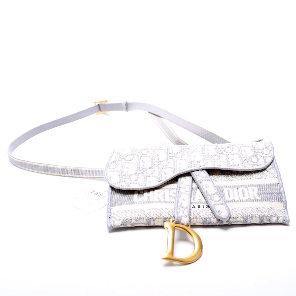 Saddle Pouch Belt Bag Oblique Gray