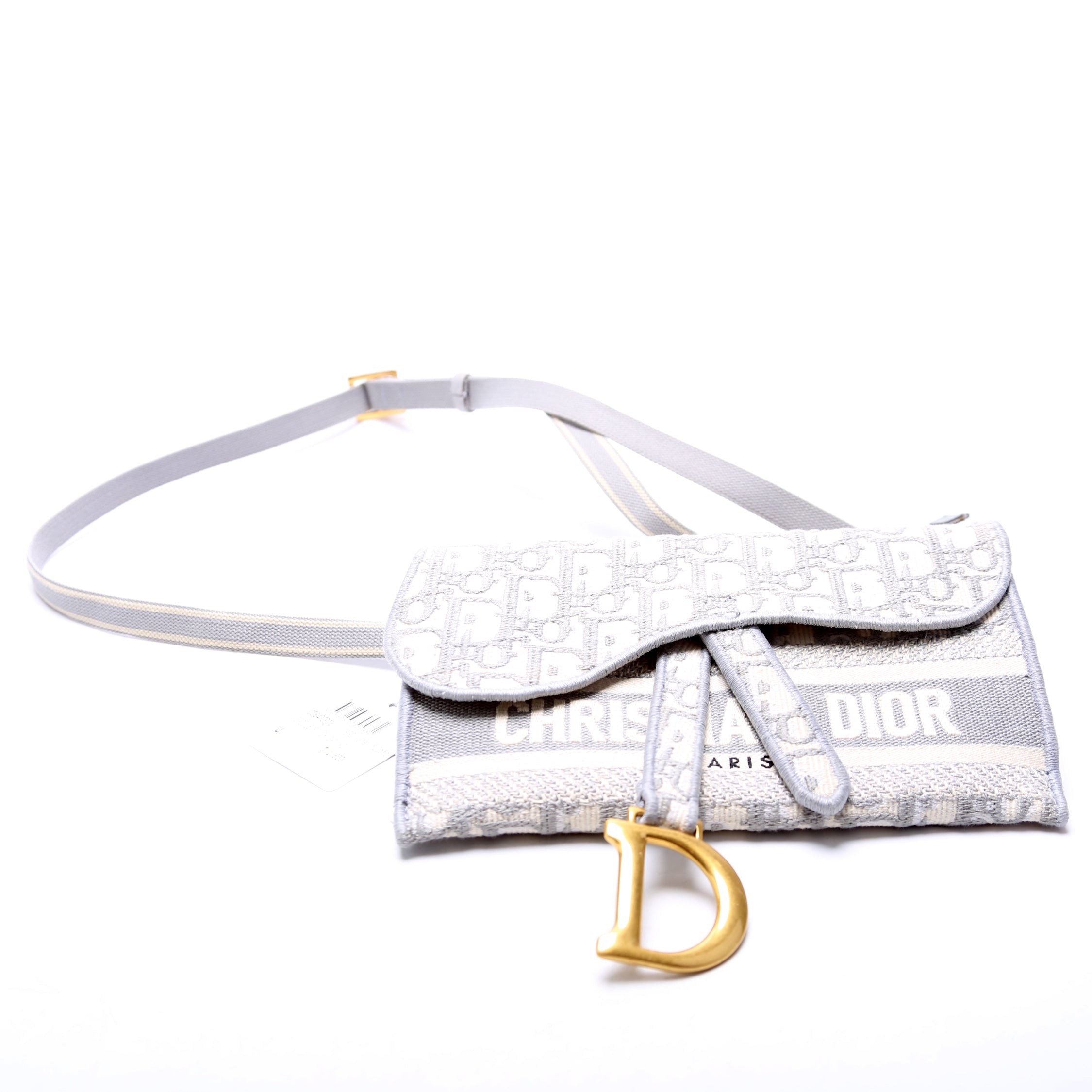 Saddle Pouch Belt Bag Oblique Gray