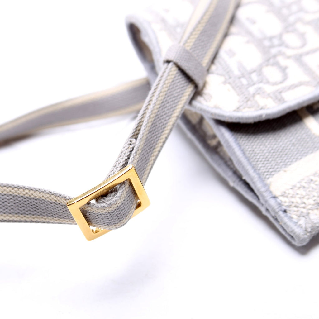 Saddle Pouch Belt Bag Oblique Gray