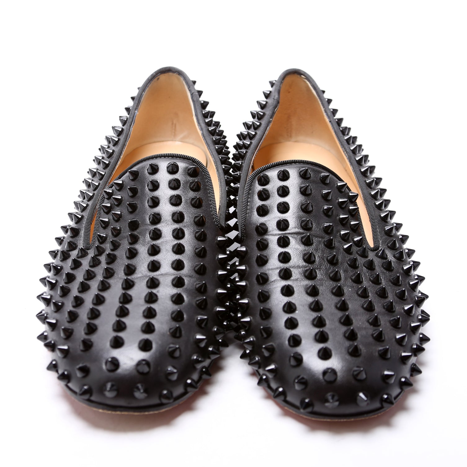 Dandelion Spike Flats Size 39.5 Black
