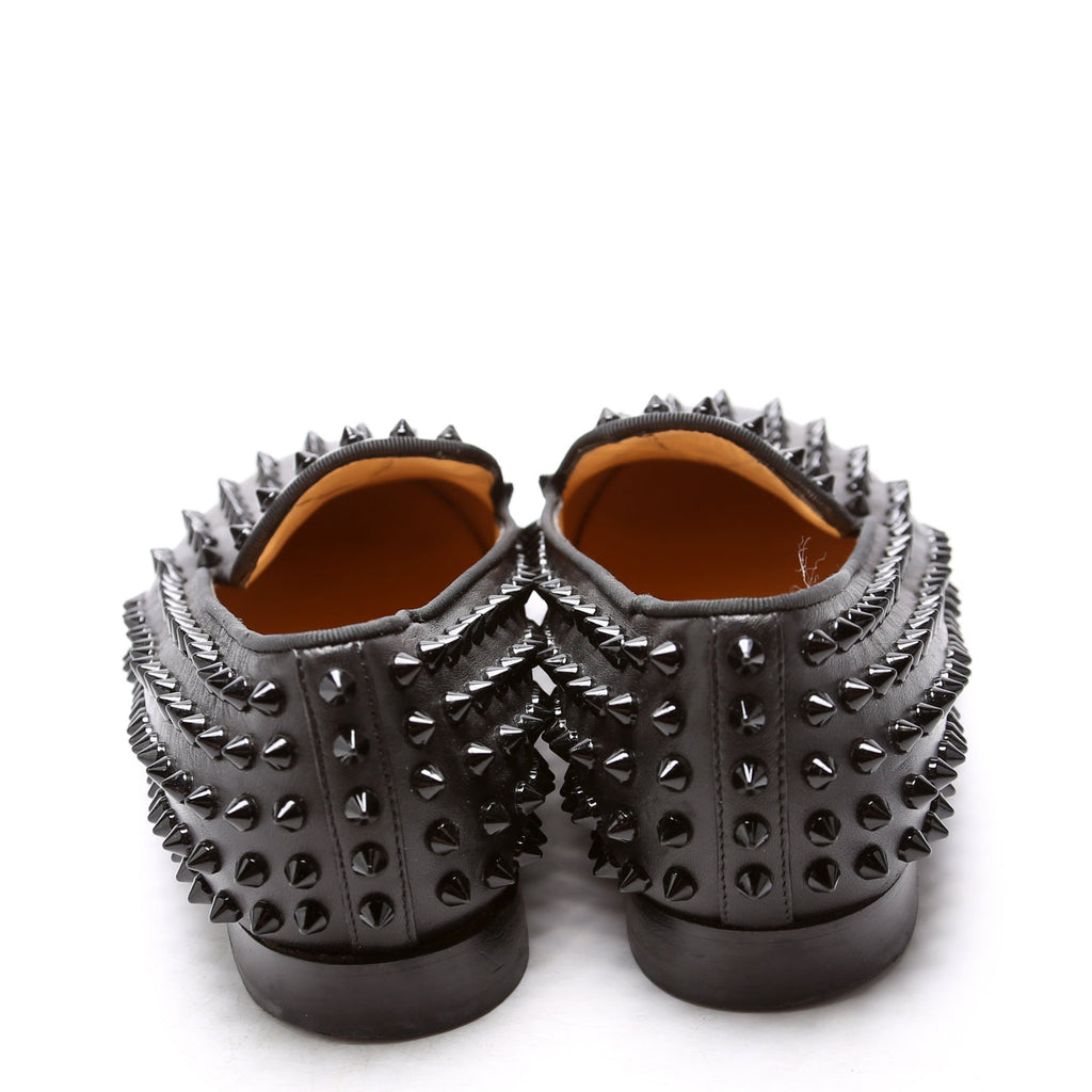 Dandelion Spike Flats Size 39.5 Black