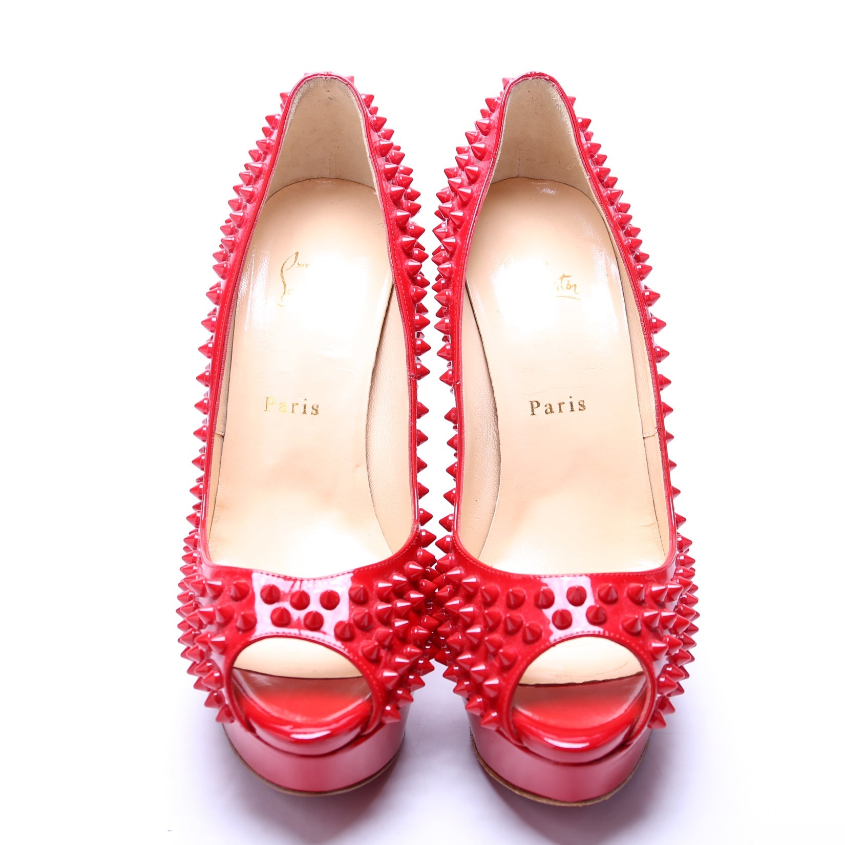 Lady Peep Spikes 150MM Size 40 Red
